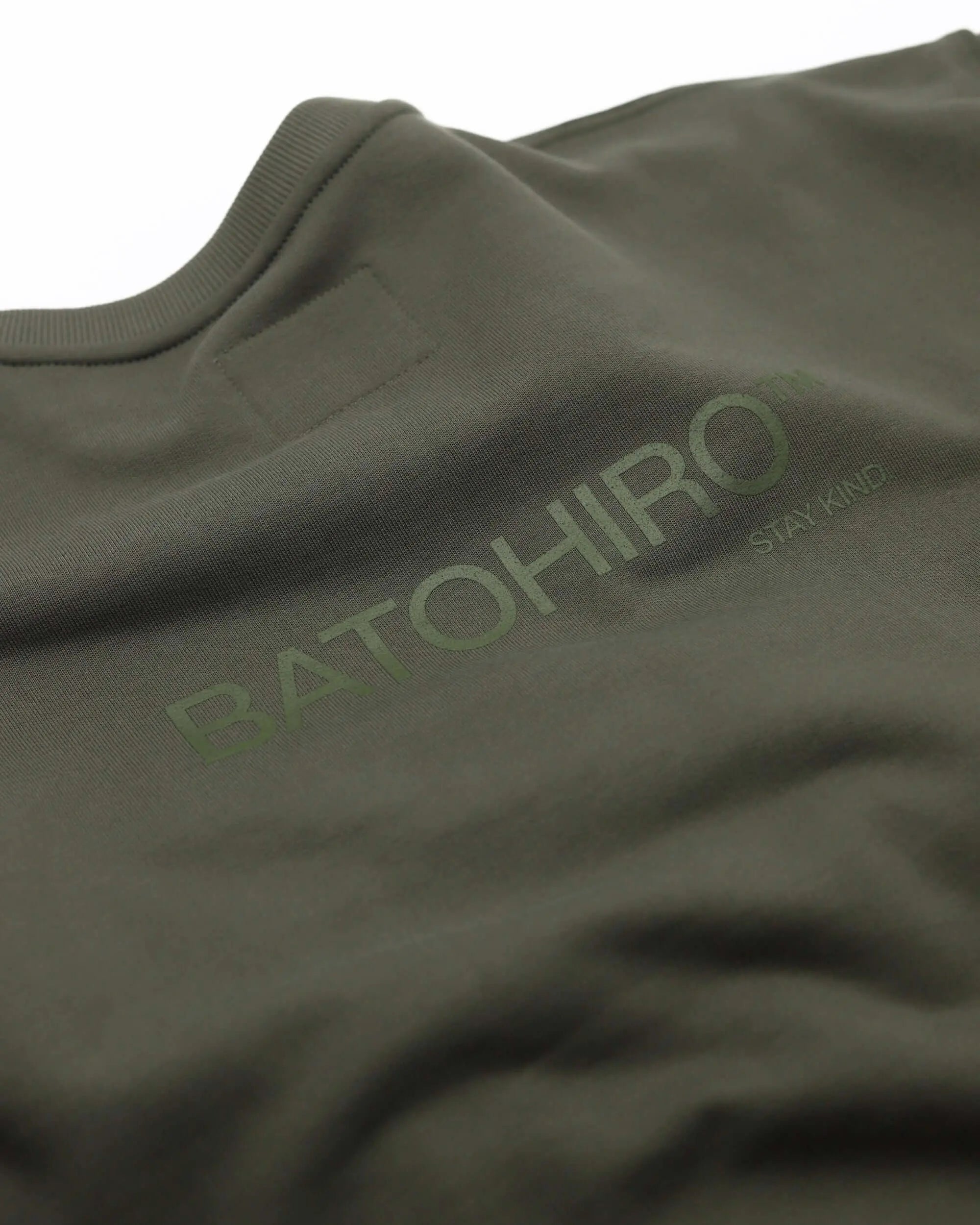 Cropped Mikina 343 - Crewneck Green Batohiro