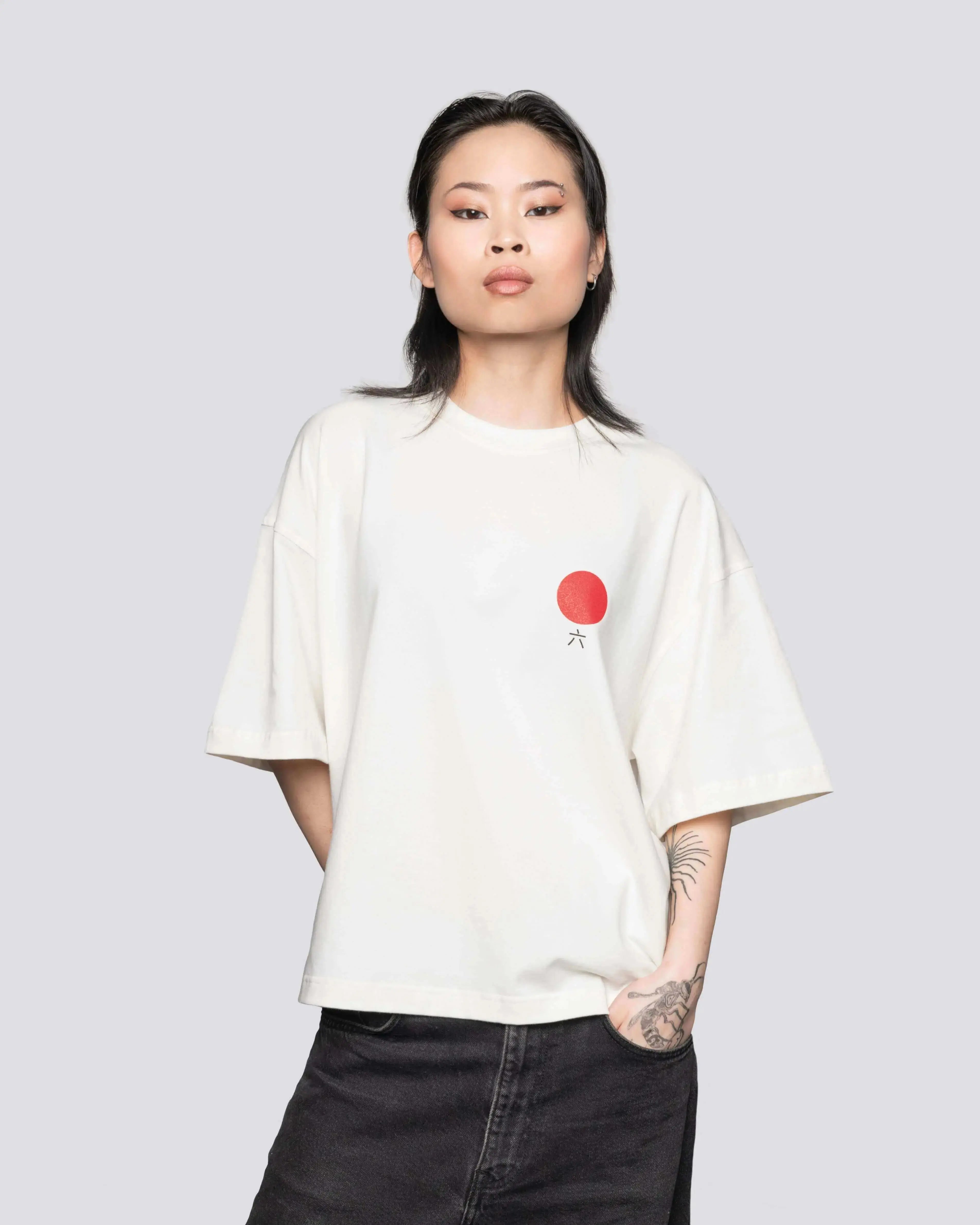 Fuji - Cropped Oversized Tee Batohiro