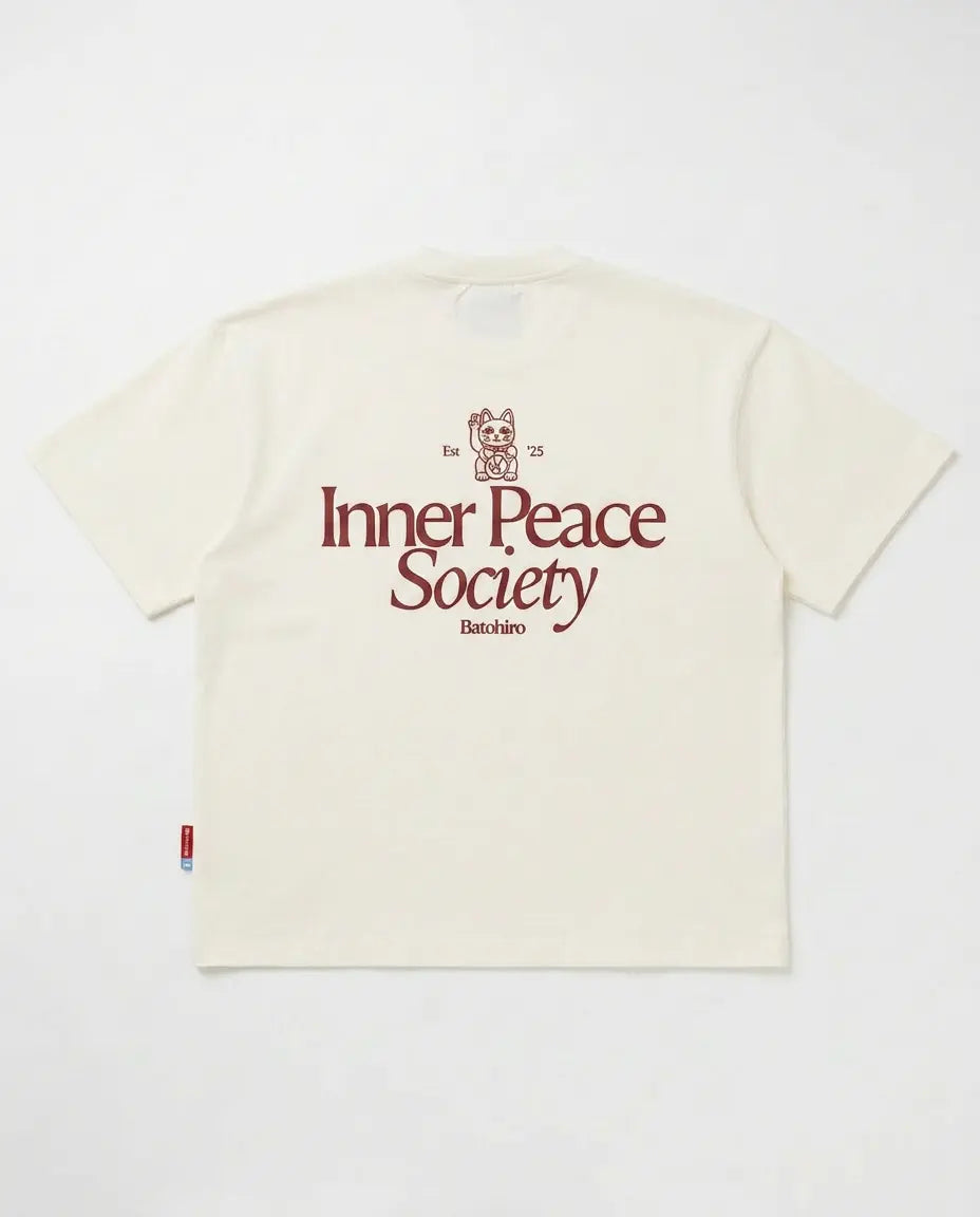 Inner Peace Society - Cropped Oversized Tee Batohiro