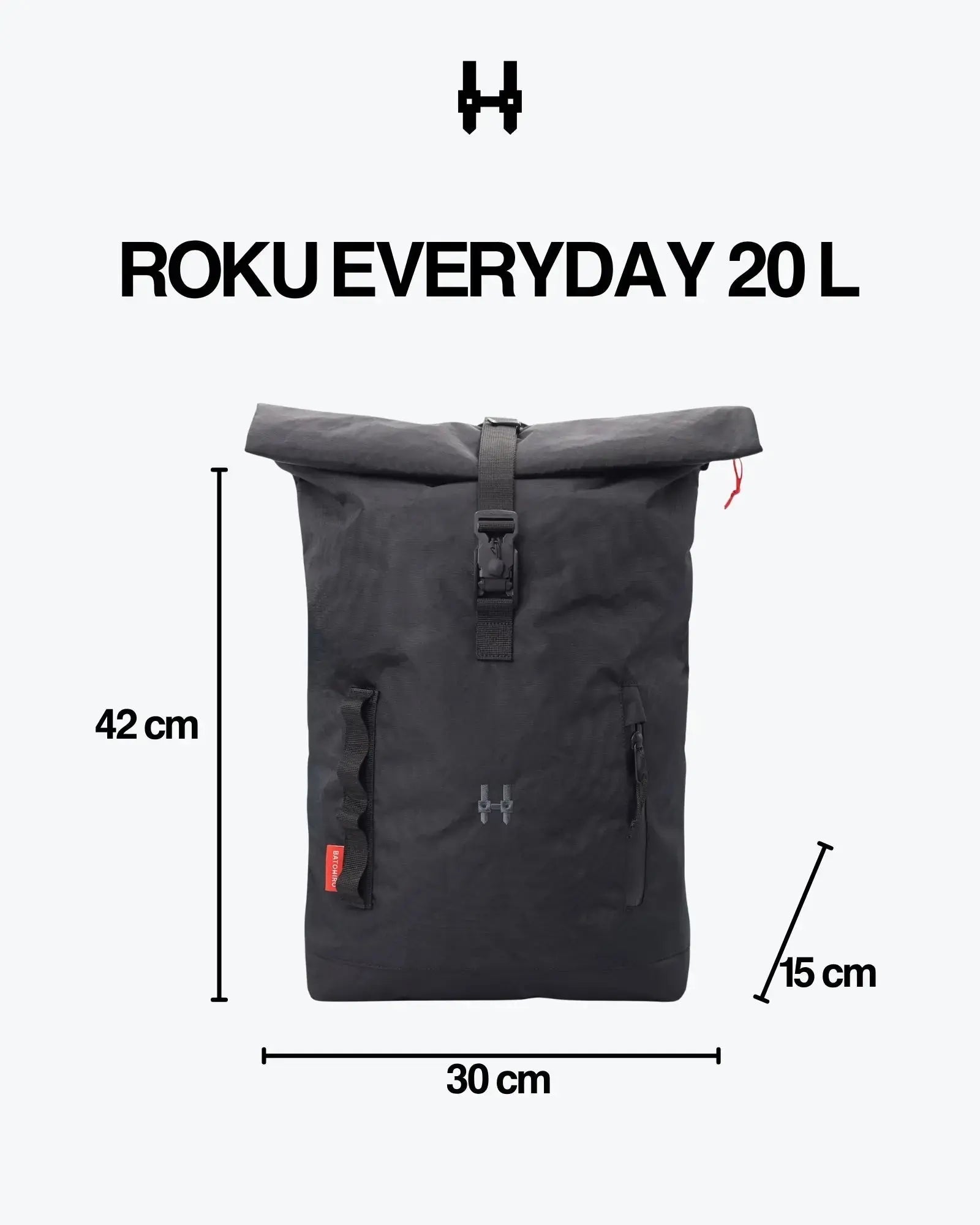 Roku Everyday 20L - Black Knight Batohiro
