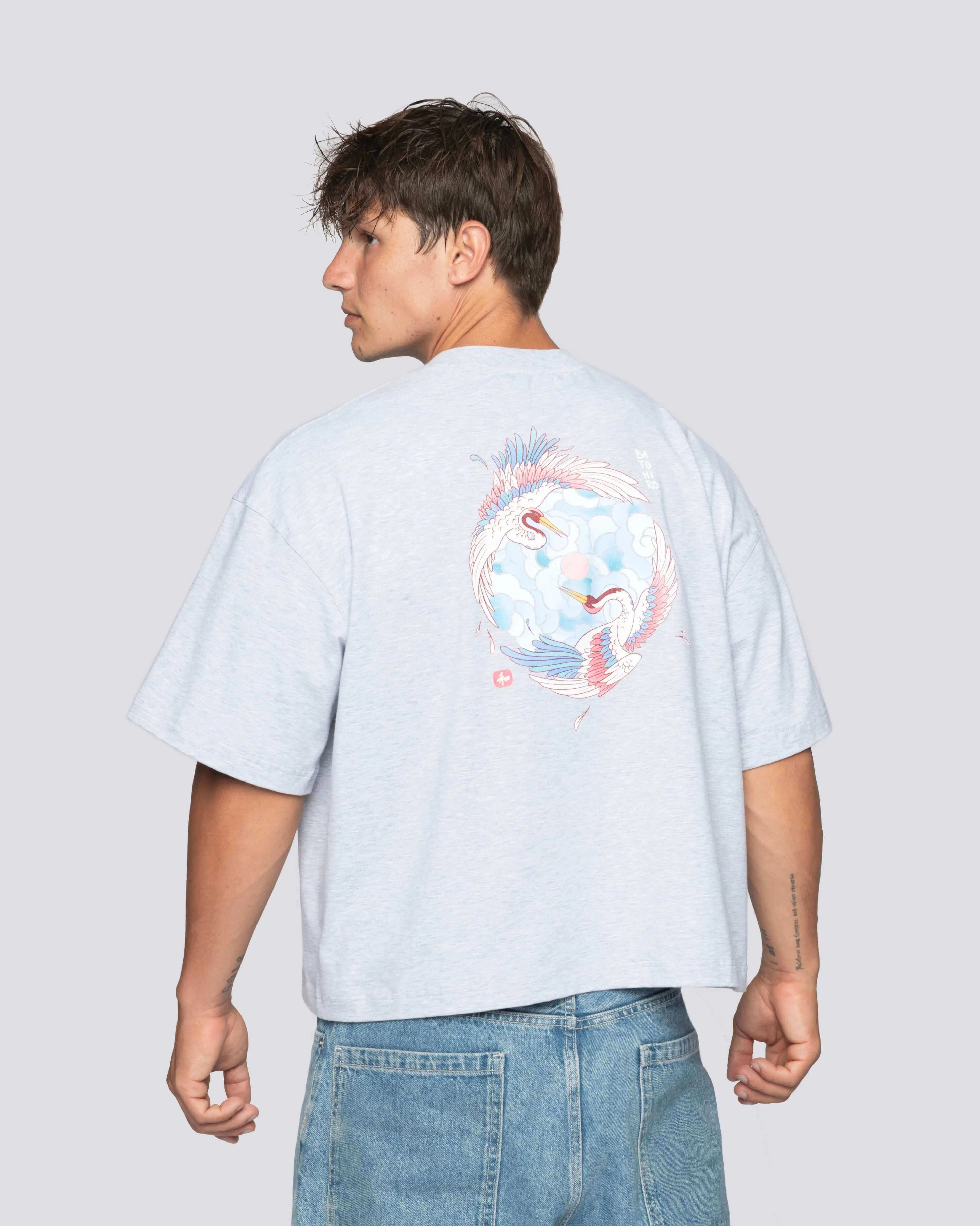 Crane - Cropped Oversized Tee Batohiro