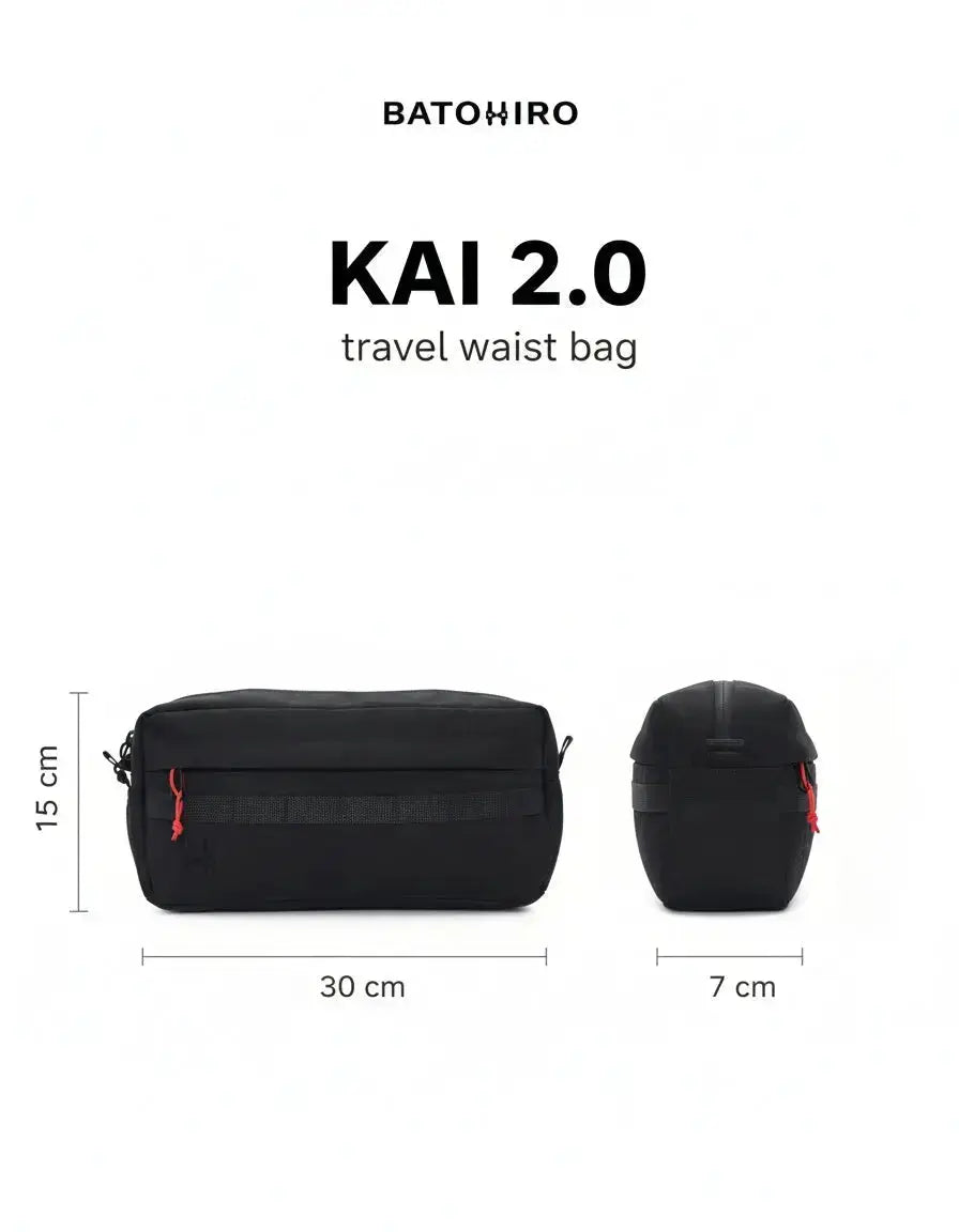 Kai 2.0 – Dunkelschwarzer Rucksackhiro
