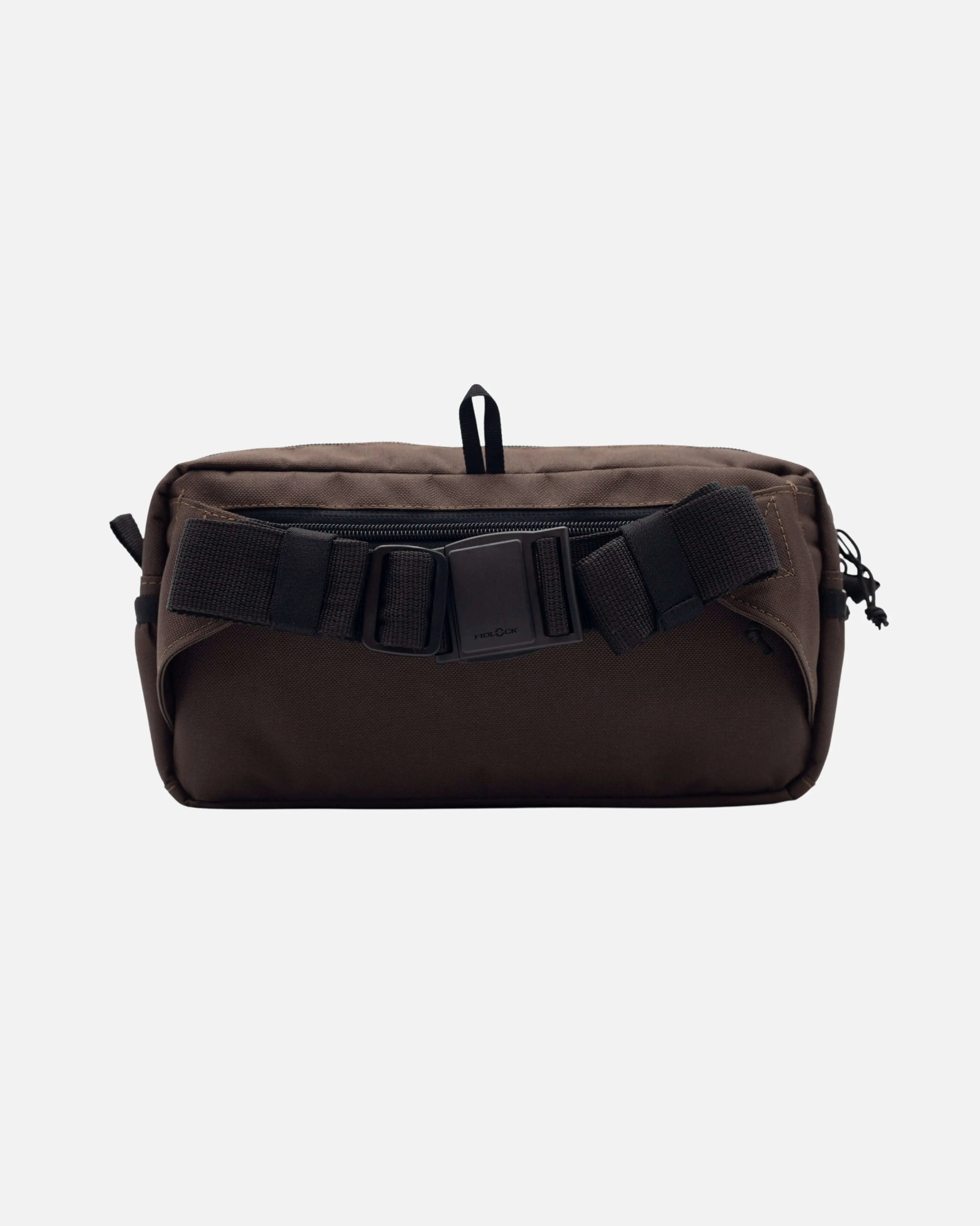 KAI crossbody ledvinka cordura in espresso brown with adjustable strap and waterproof design.