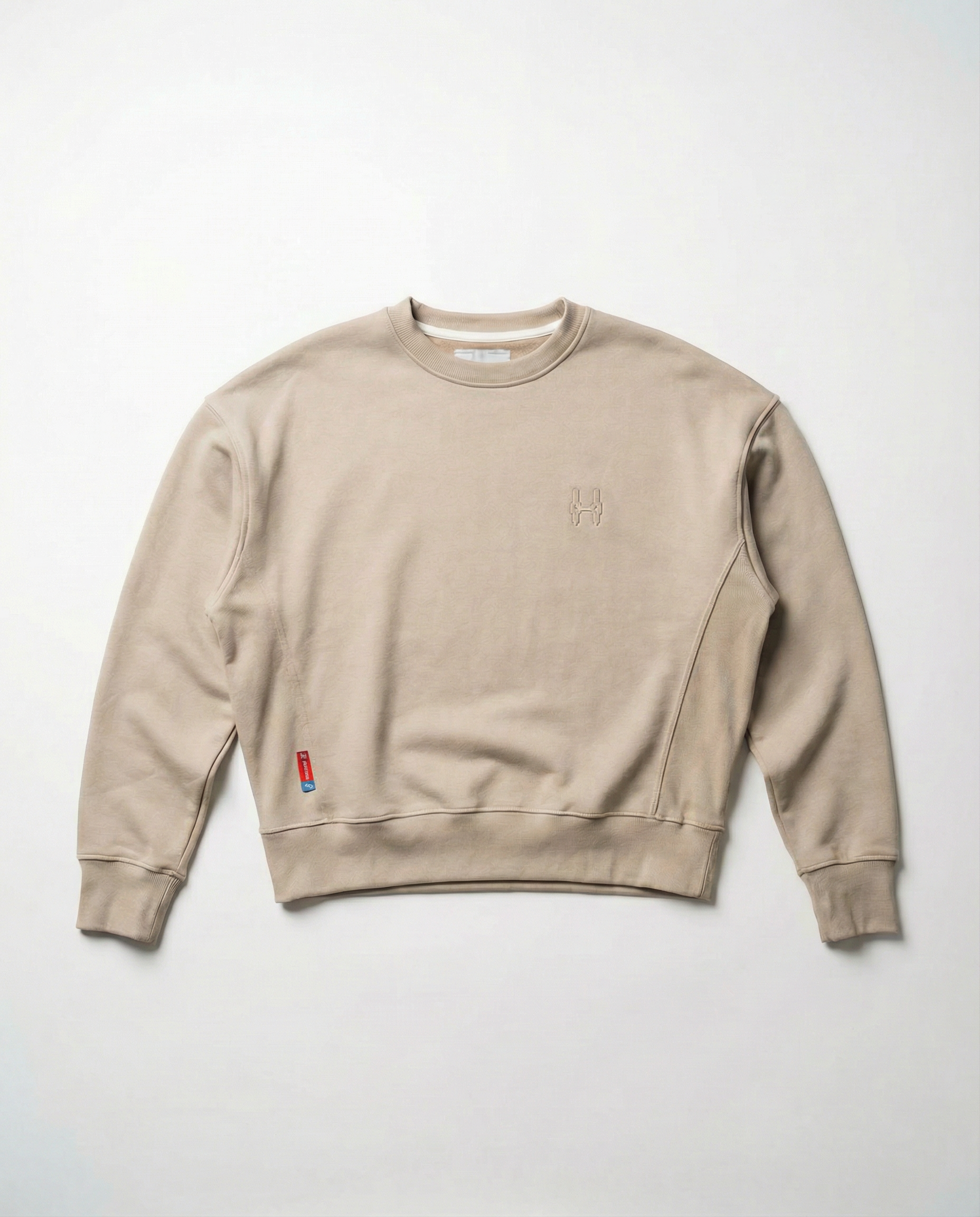 béžová mikina bez kapuce z česka