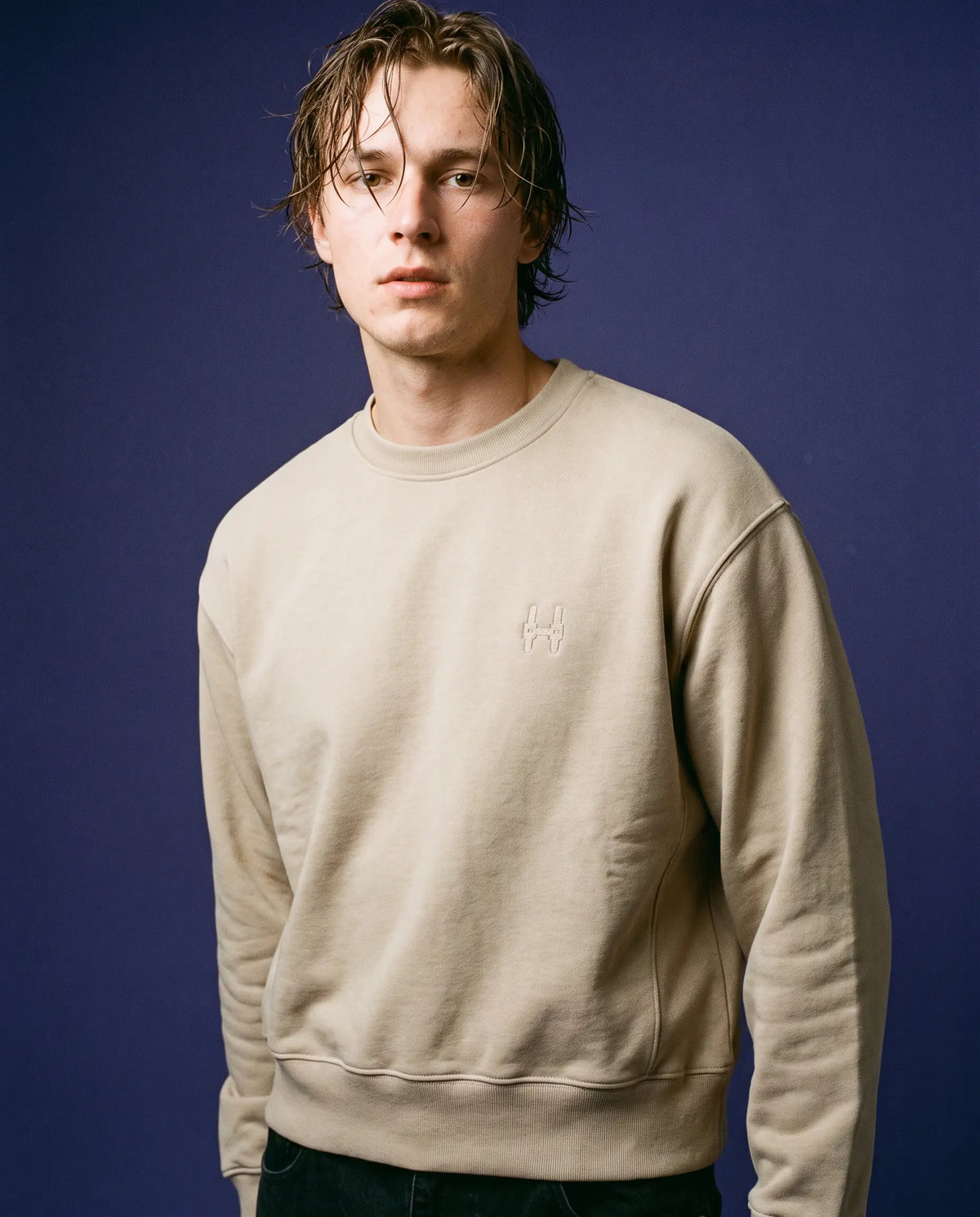 Batohiro 343 – Mikina Crewneck Beige