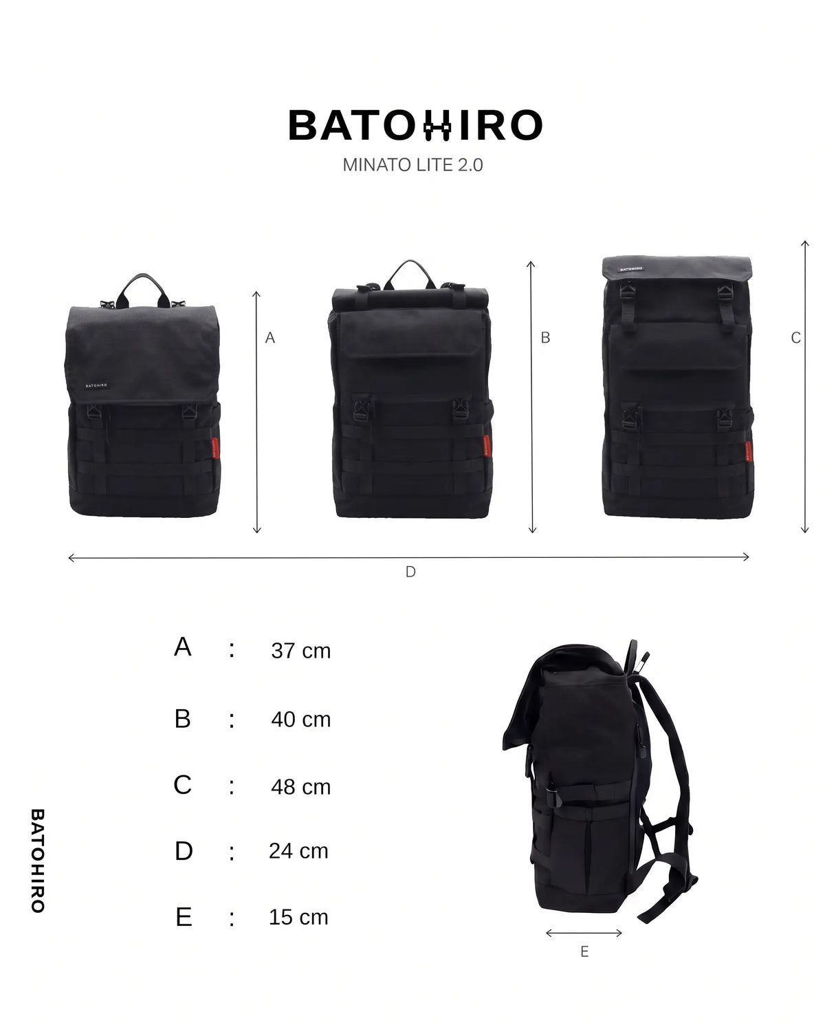 Minato Lite 2.0 - Dark Black