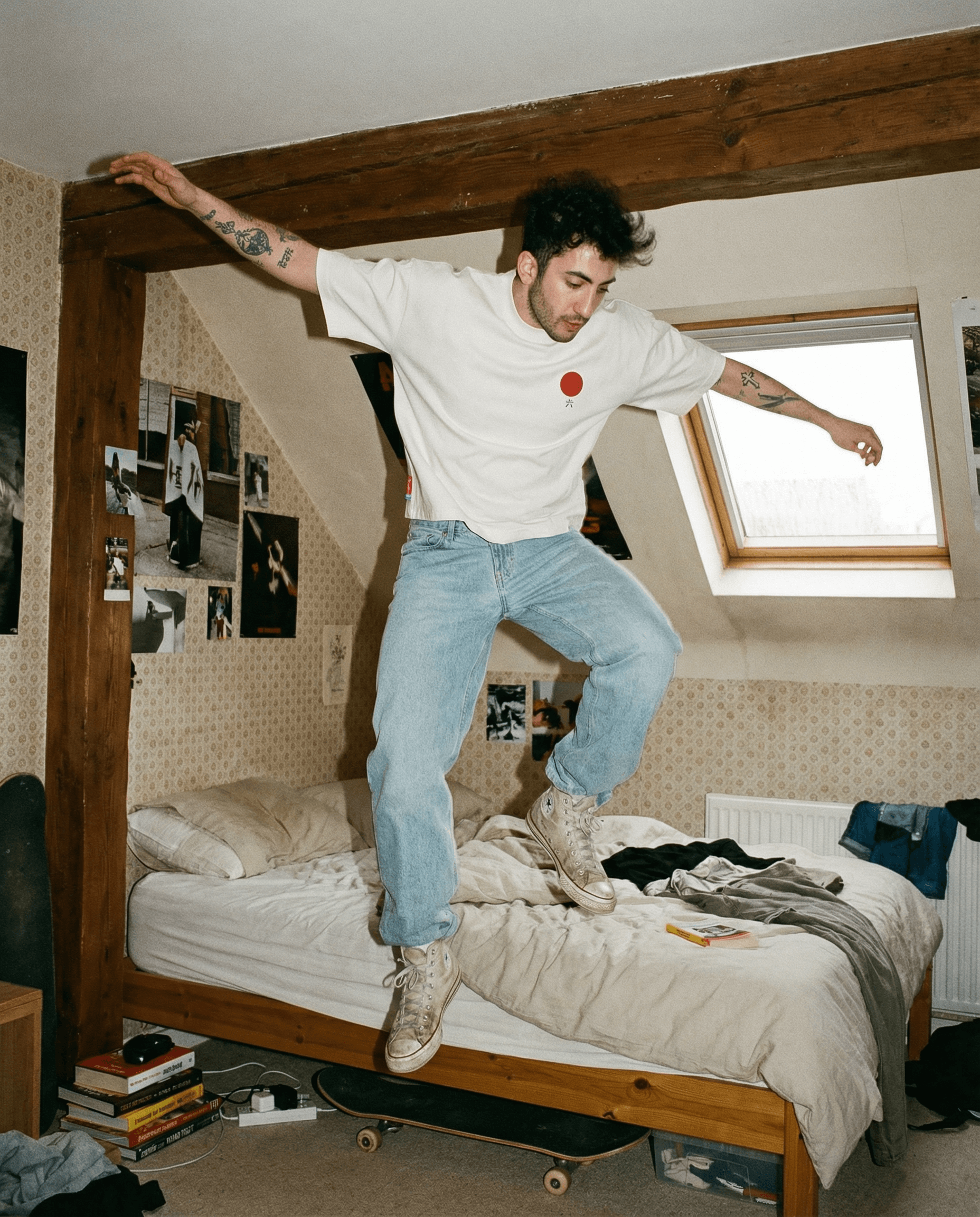 Fuji - Cropped Oversized Tee